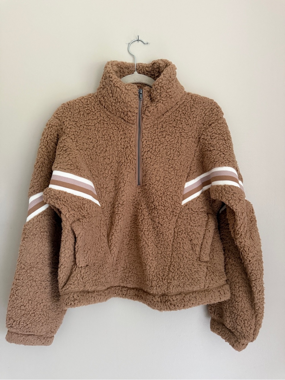 NWOT Abercrombie & Fitch Teddy Half-Zip Jacket, size small